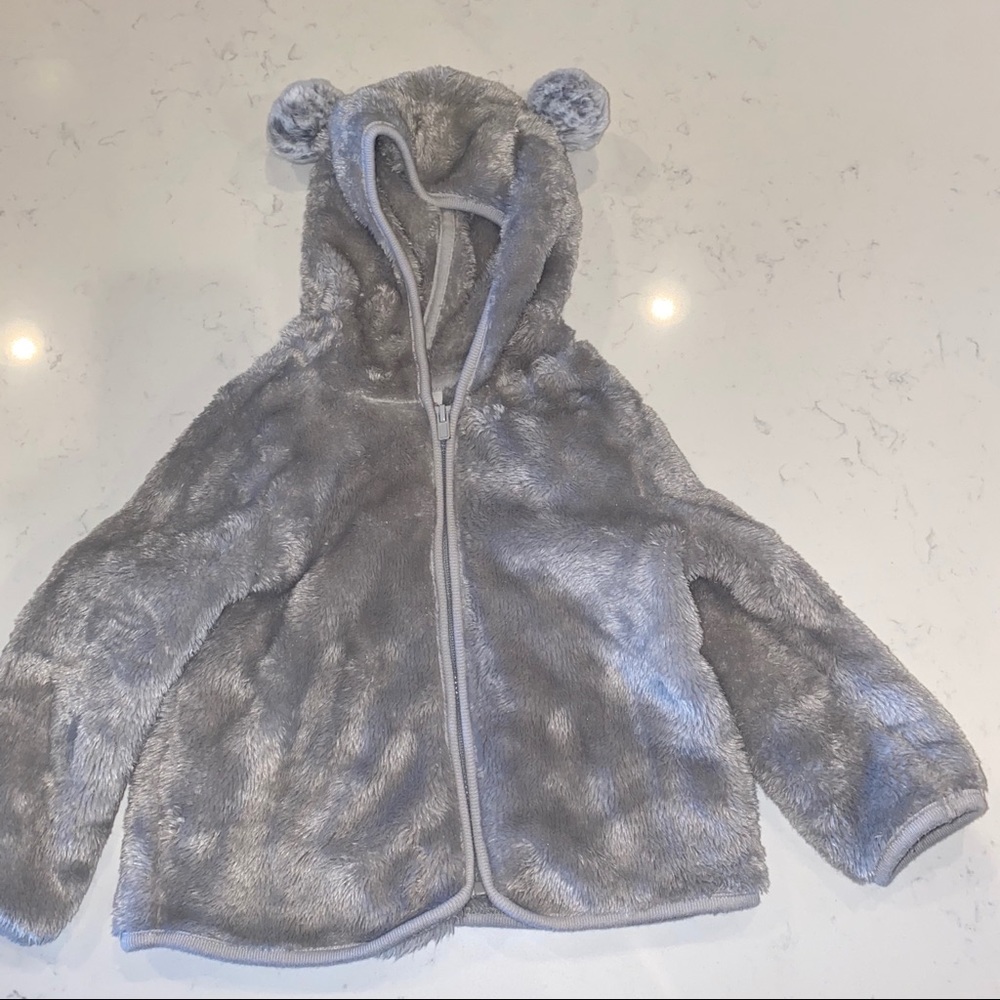 Gray Cat & Jack Full Zip Sweatshirt 18 Months